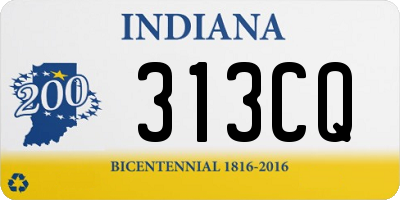 IN license plate 313CQ