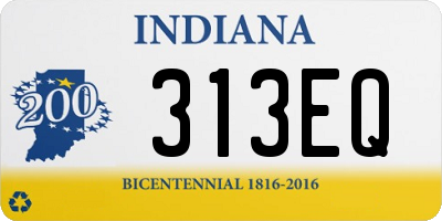 IN license plate 313EQ