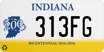 IN license plate 313FG