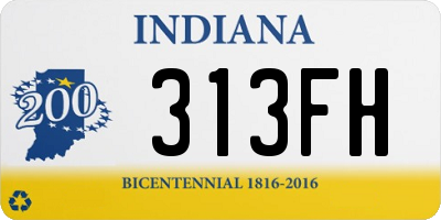 IN license plate 313FH