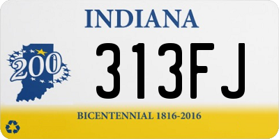 IN license plate 313FJ