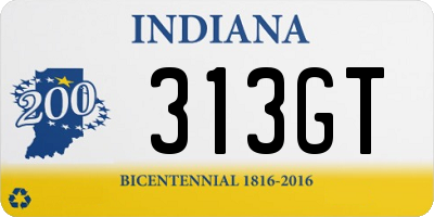 IN license plate 313GT