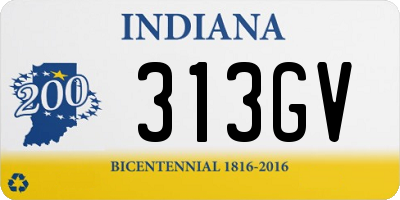 IN license plate 313GV