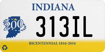 IN license plate 313IL