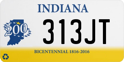 IN license plate 313JT