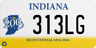 IN license plate 313LG