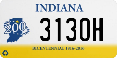 IN license plate 313OH