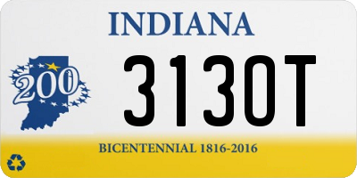 IN license plate 313OT