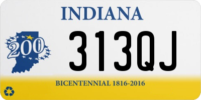 IN license plate 313QJ