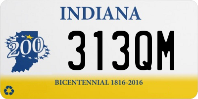 IN license plate 313QM