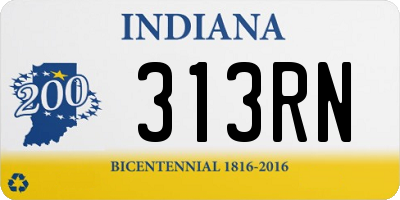 IN license plate 313RN