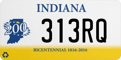 IN license plate 313RQ