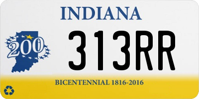 IN license plate 313RR