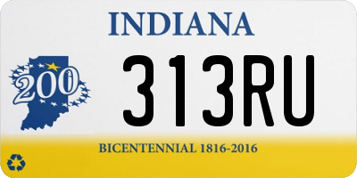 IN license plate 313RU