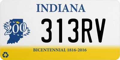 IN license plate 313RV