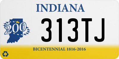 IN license plate 313TJ