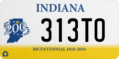 IN license plate 313TO