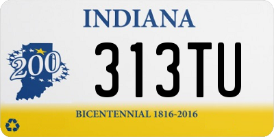 IN license plate 313TU