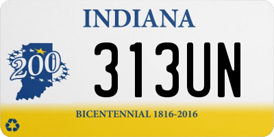 IN license plate 313UN