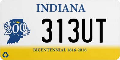 IN license plate 313UT