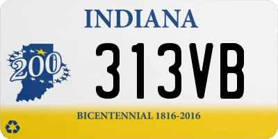 IN license plate 313VB