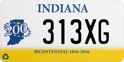 IN license plate 313XG