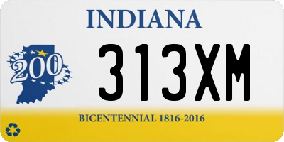 IN license plate 313XM