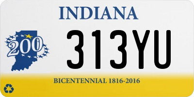 IN license plate 313YU