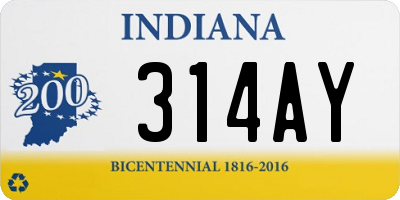 IN license plate 314AY