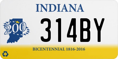IN license plate 314BY