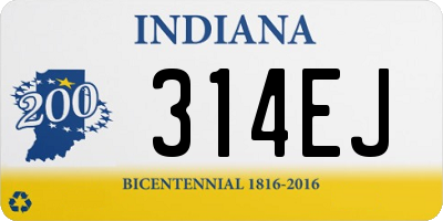 IN license plate 314EJ