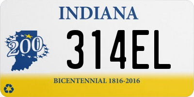 IN license plate 314EL