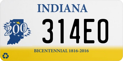 IN license plate 314EO