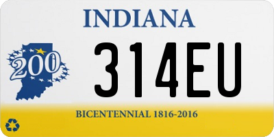 IN license plate 314EU