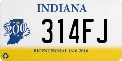 IN license plate 314FJ