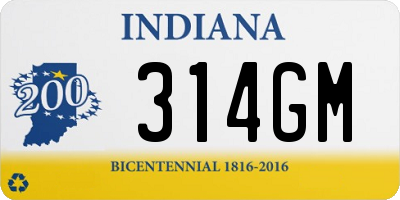 IN license plate 314GM