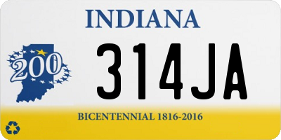 IN license plate 314JA