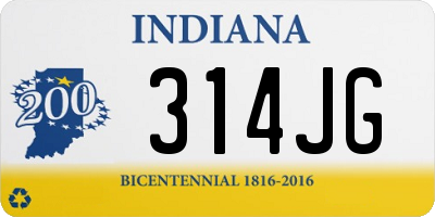 IN license plate 314JG