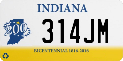 IN license plate 314JM