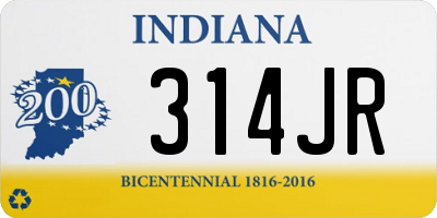 IN license plate 314JR