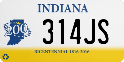 IN license plate 314JS