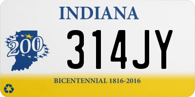 IN license plate 314JY