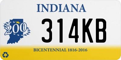 IN license plate 314KB