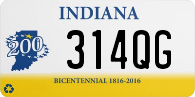 IN license plate 314QG