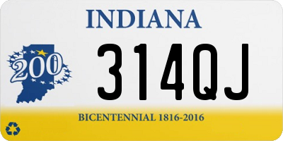 IN license plate 314QJ