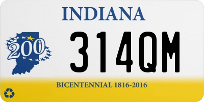 IN license plate 314QM