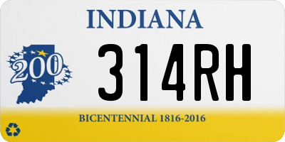 IN license plate 314RH