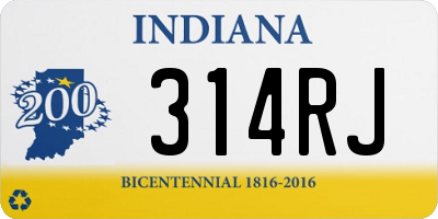 IN license plate 314RJ