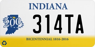 IN license plate 314TA