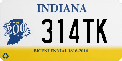 IN license plate 314TK